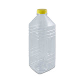 Clear Juice Bottle 1500ML Bottom Square Lid